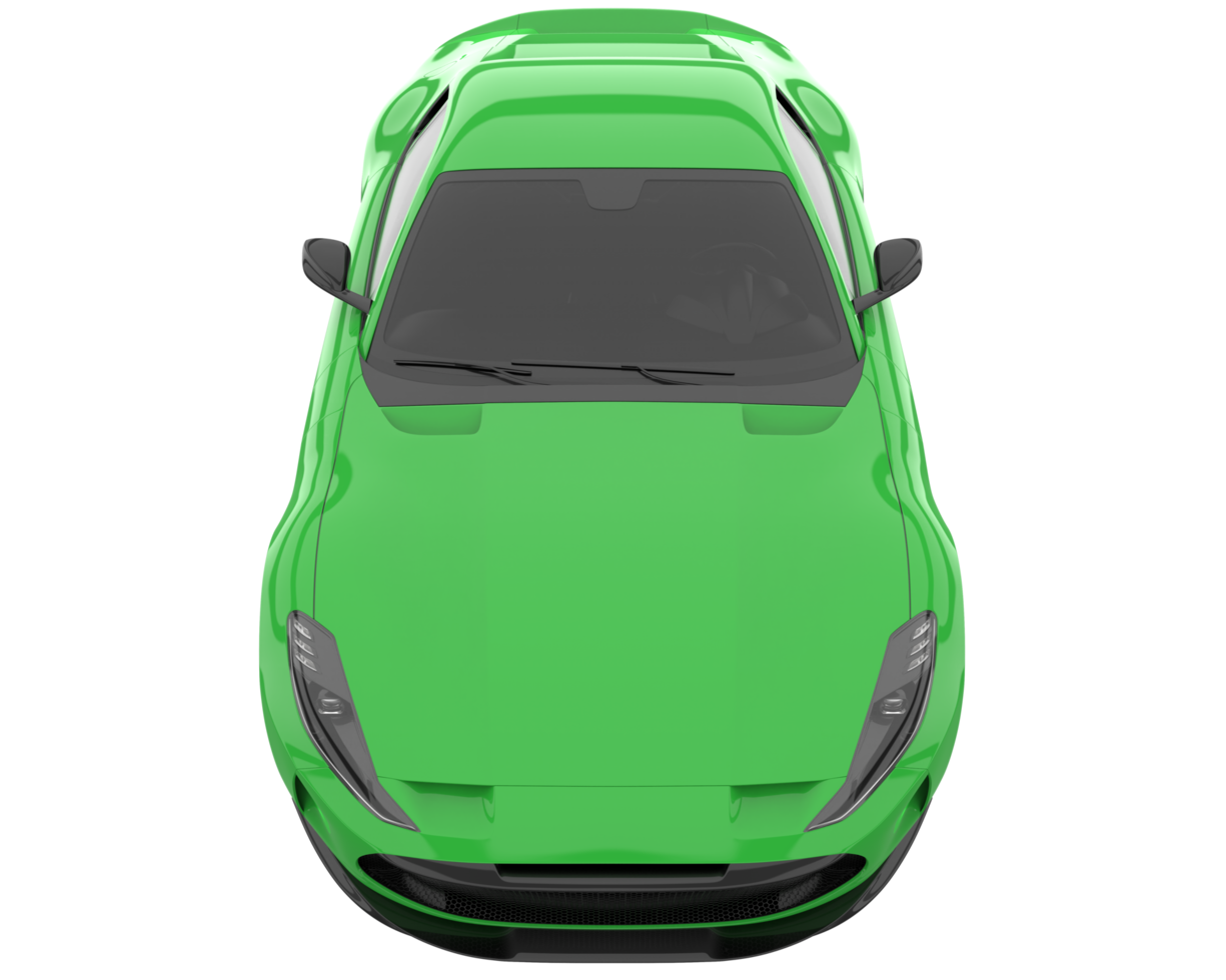 Sport car isolated on transparent background. 3d rendering - illustration png