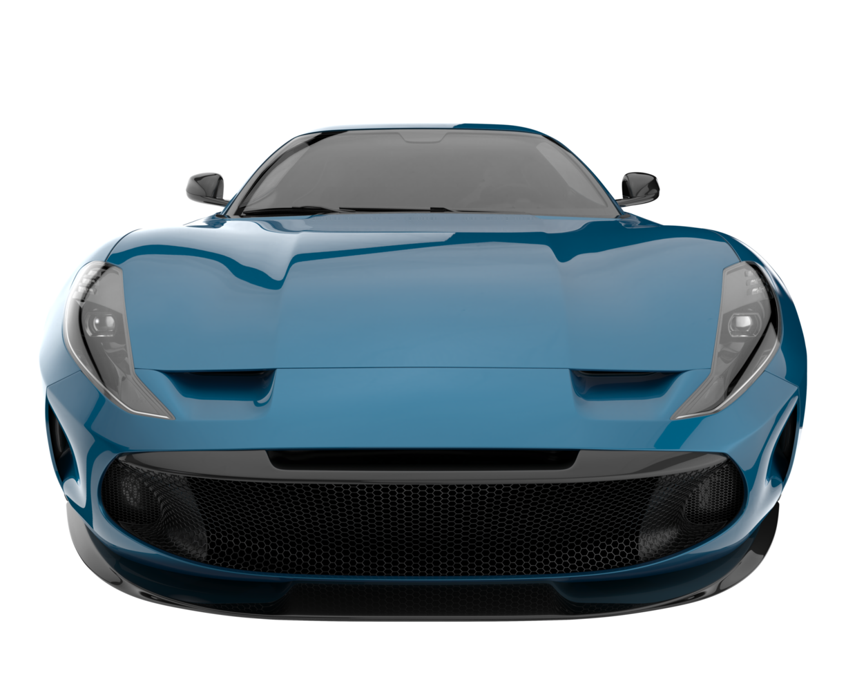 Sport car isolated on transparent background. 3d rendering - illustration png