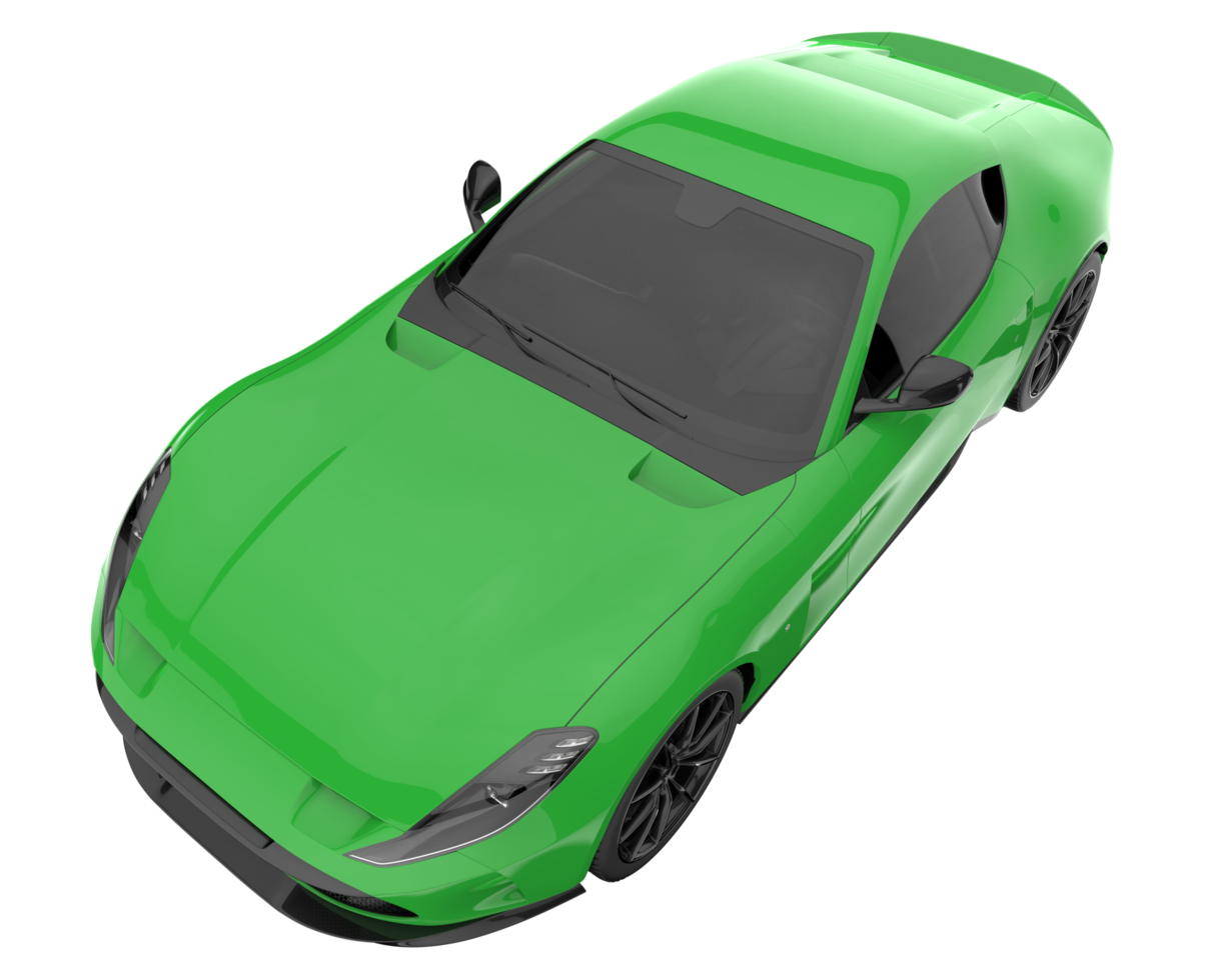 carro esporte isolado em fundo transparente. renderização 3D - ilustração png