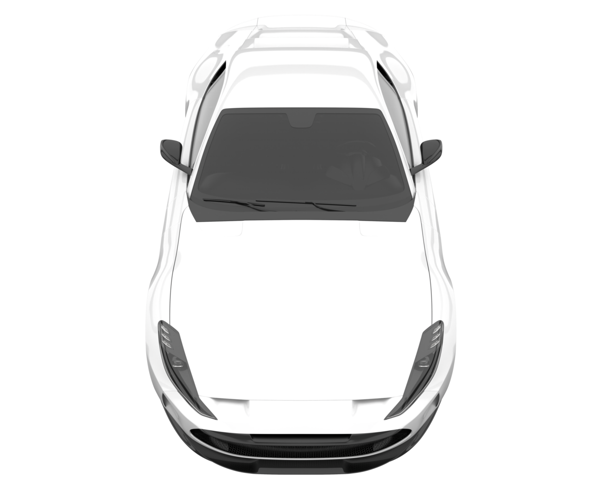 Sport car isolated on transparent background. 3d rendering - illustration png