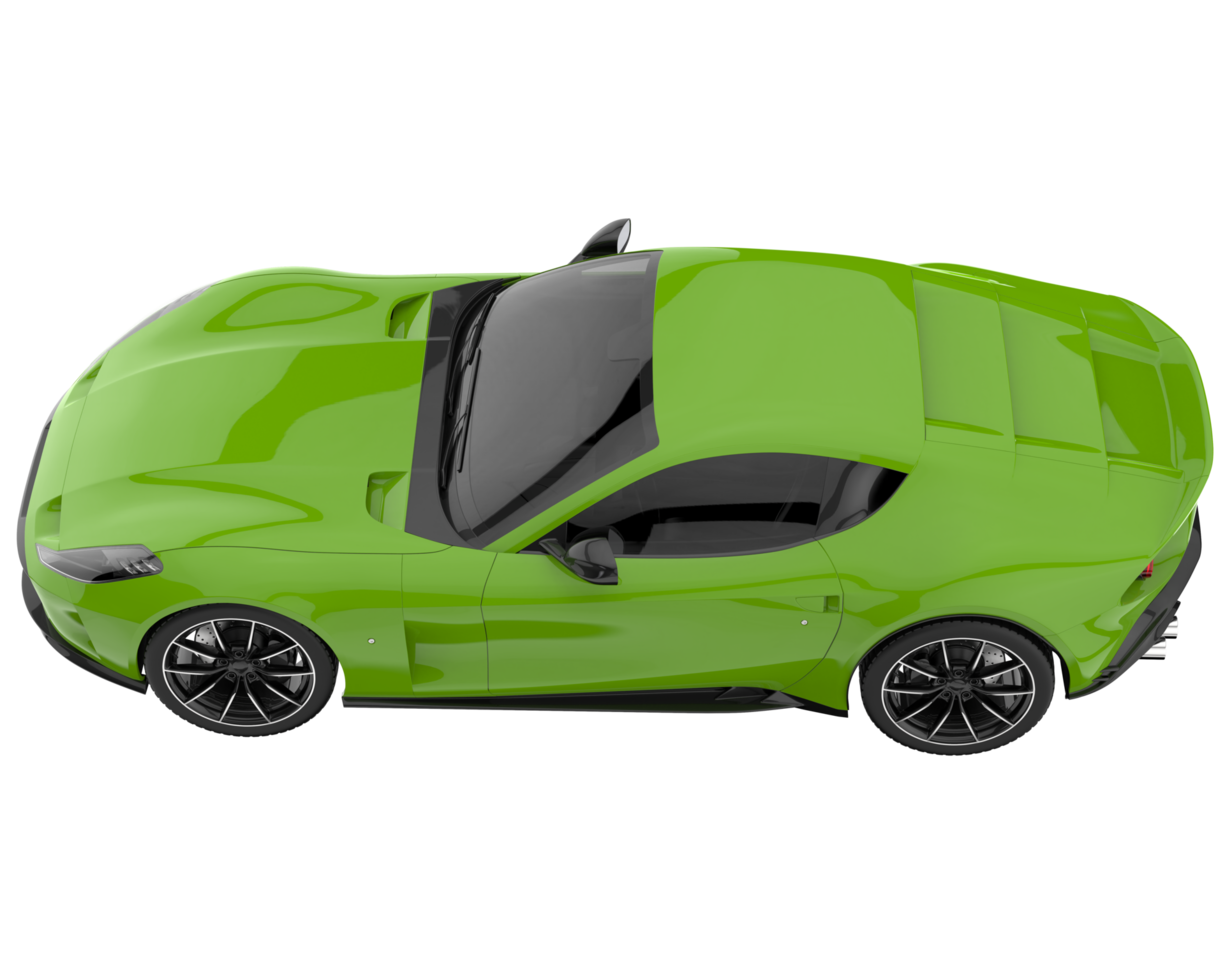Sport car isolated on transparent background. 3d rendering - illustration png