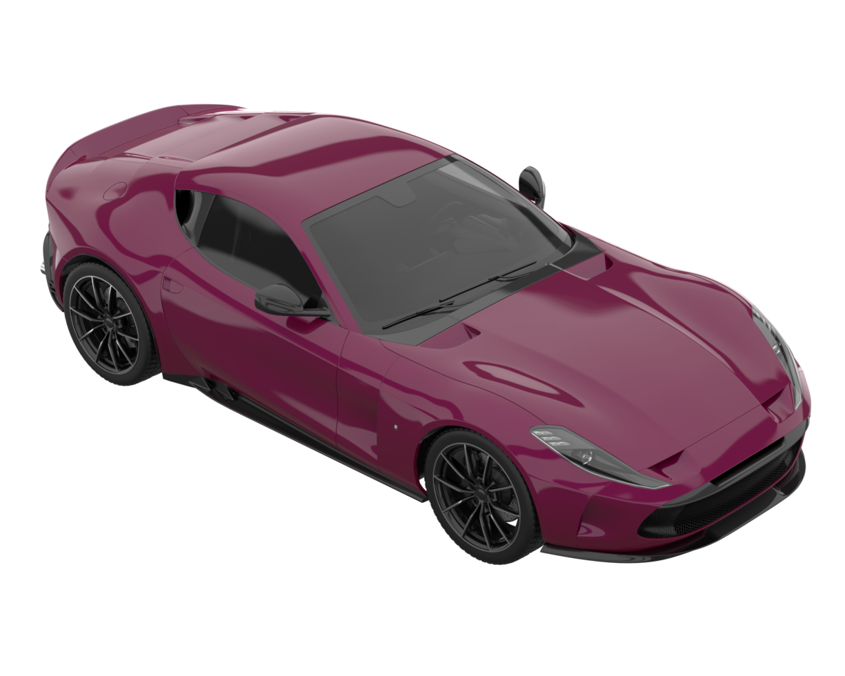 Sport car isolated on transparent background. 3d rendering - illustration png