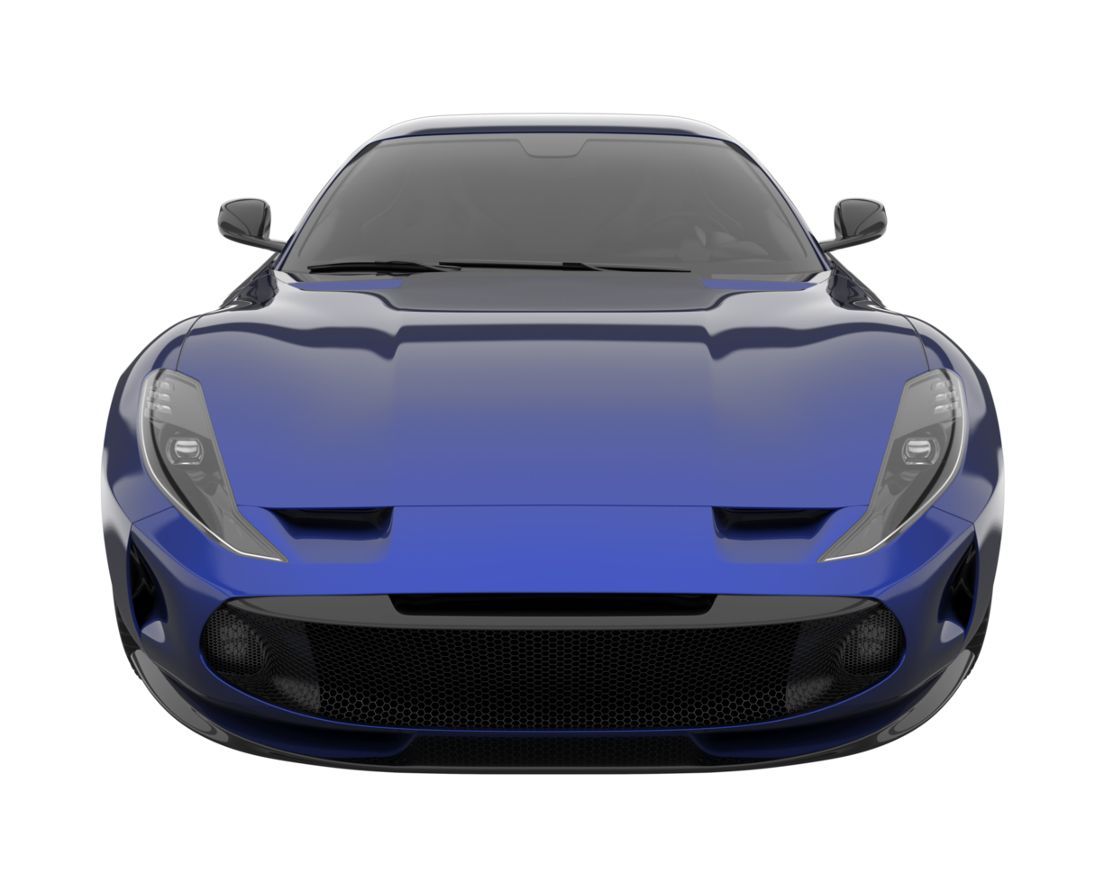 Sport car isolated on transparent background. 3d rendering - illustration png