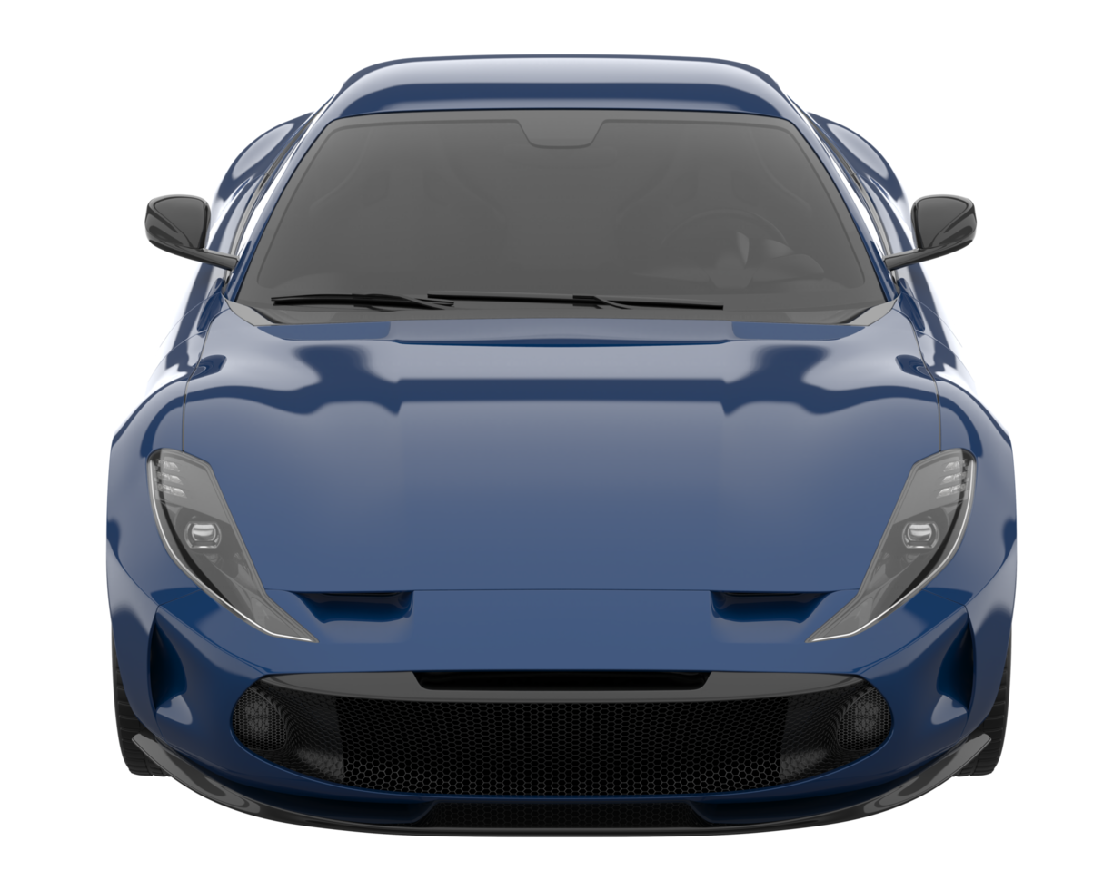 Sport car isolated on transparent background. 3d rendering - illustration png