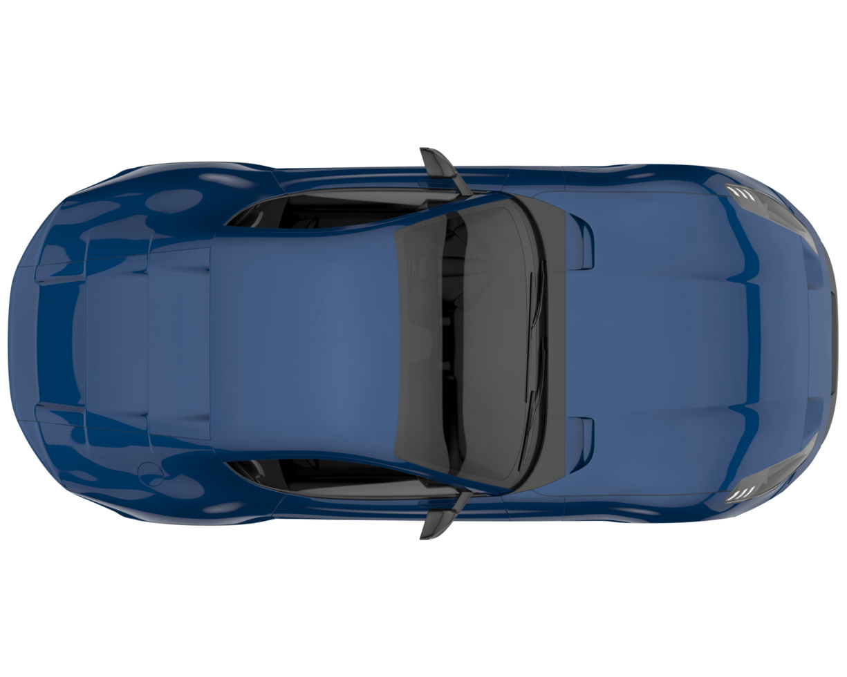 voiture de sport isolée sur fond transparent. rendu 3d - illustration png