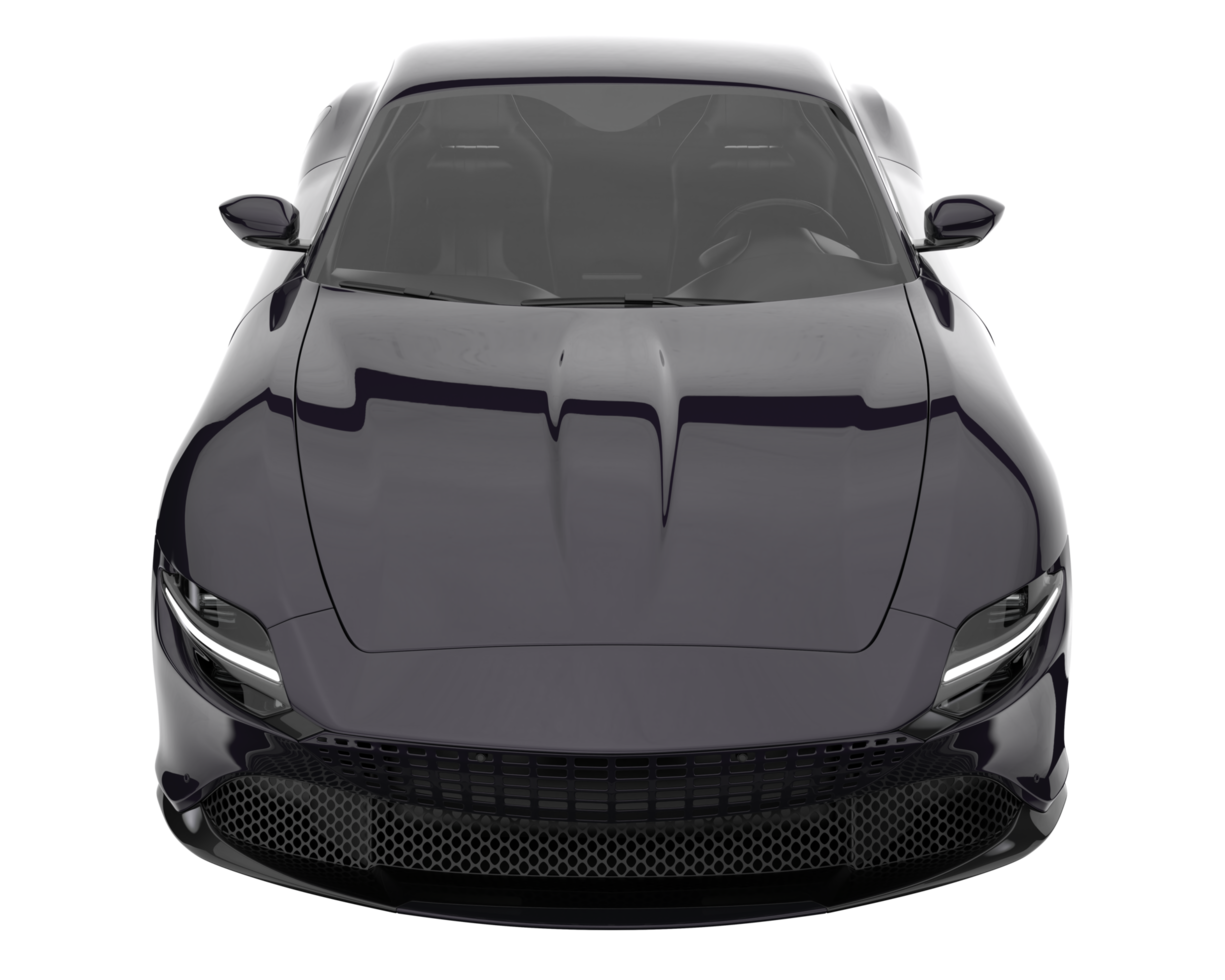 voiture de sport isolée sur fond transparent. rendu 3d - illustration png