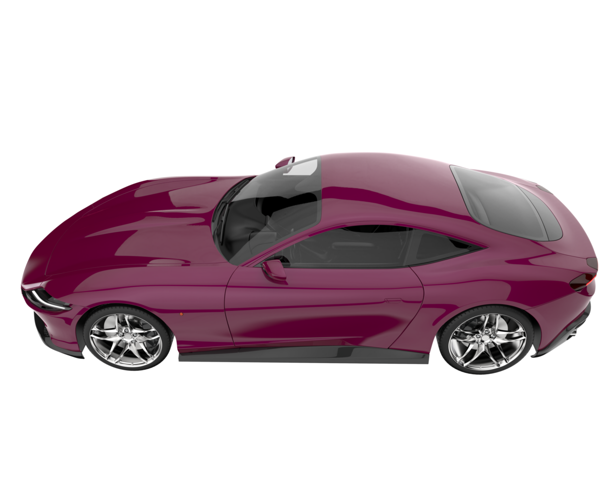 Sport car isolated on transparent background. 3d rendering - illustration png