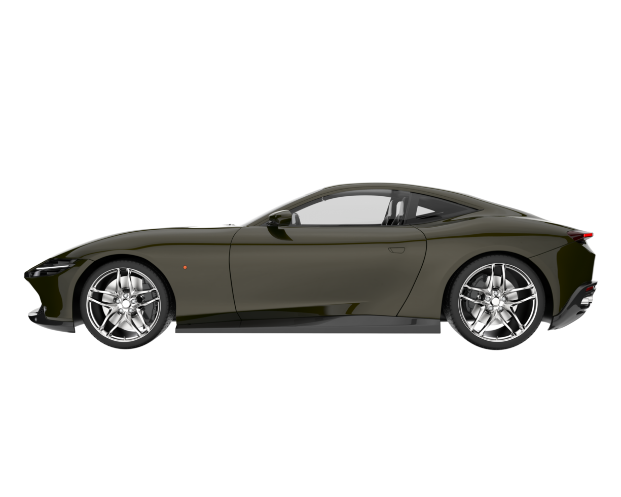 Sport car isolated on transparent background. 3d rendering - illustration png