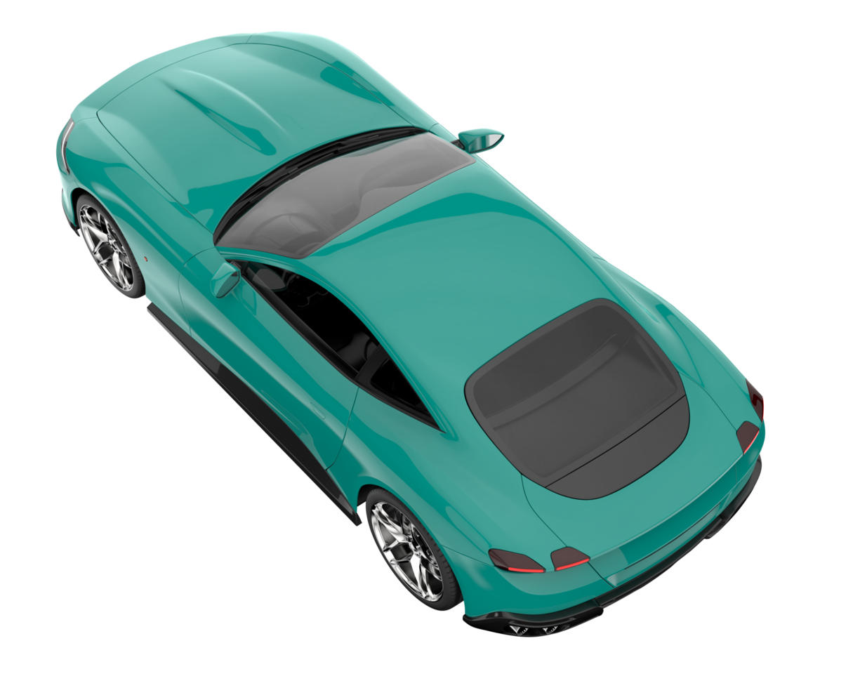 Sport car isolated on transparent background. 3d rendering - illustration png