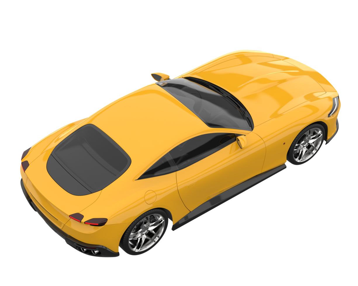 Sport car isolated on transparent background. 3d rendering - illustration png