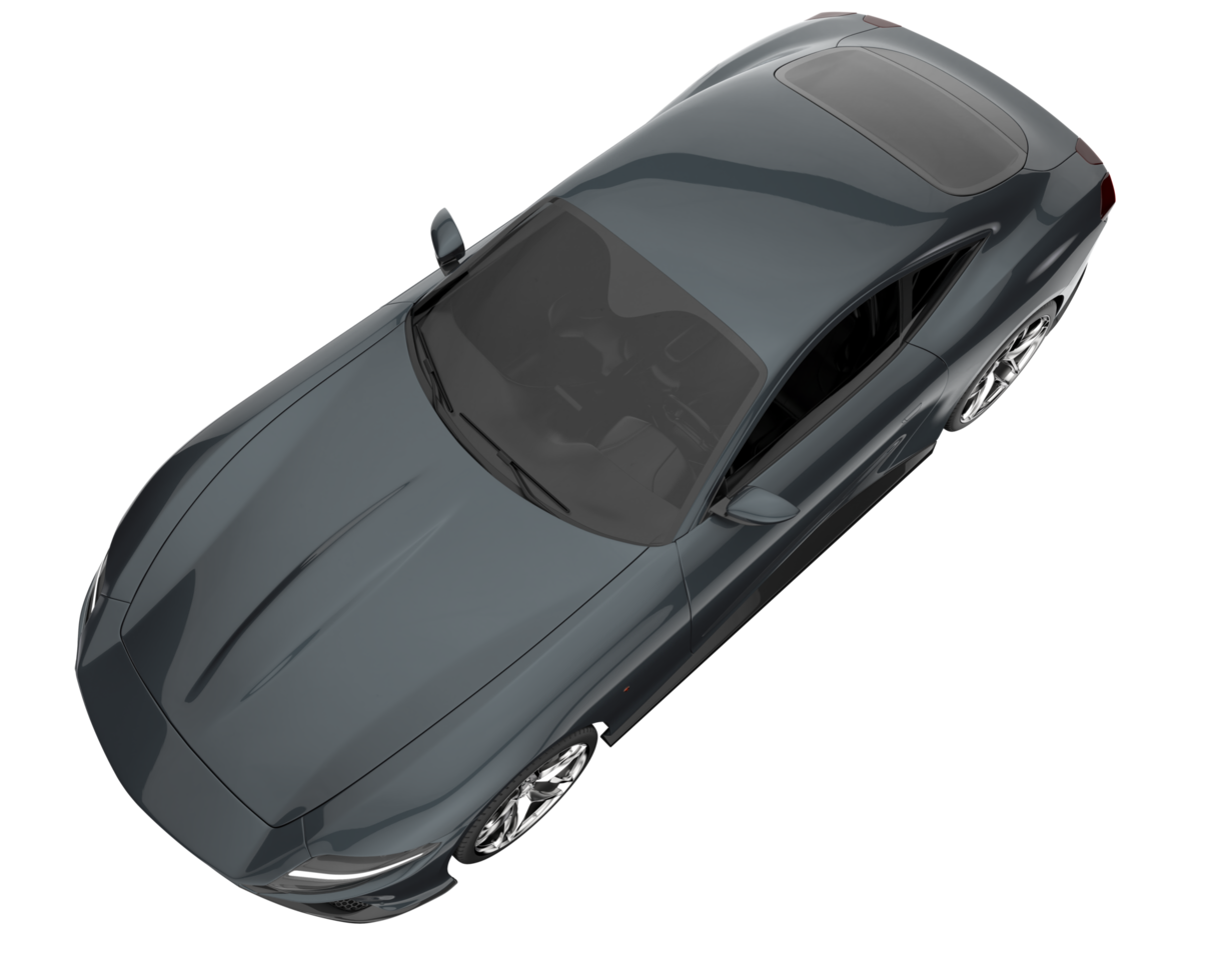 Sport car isolated on transparent background. 3d rendering - illustration png