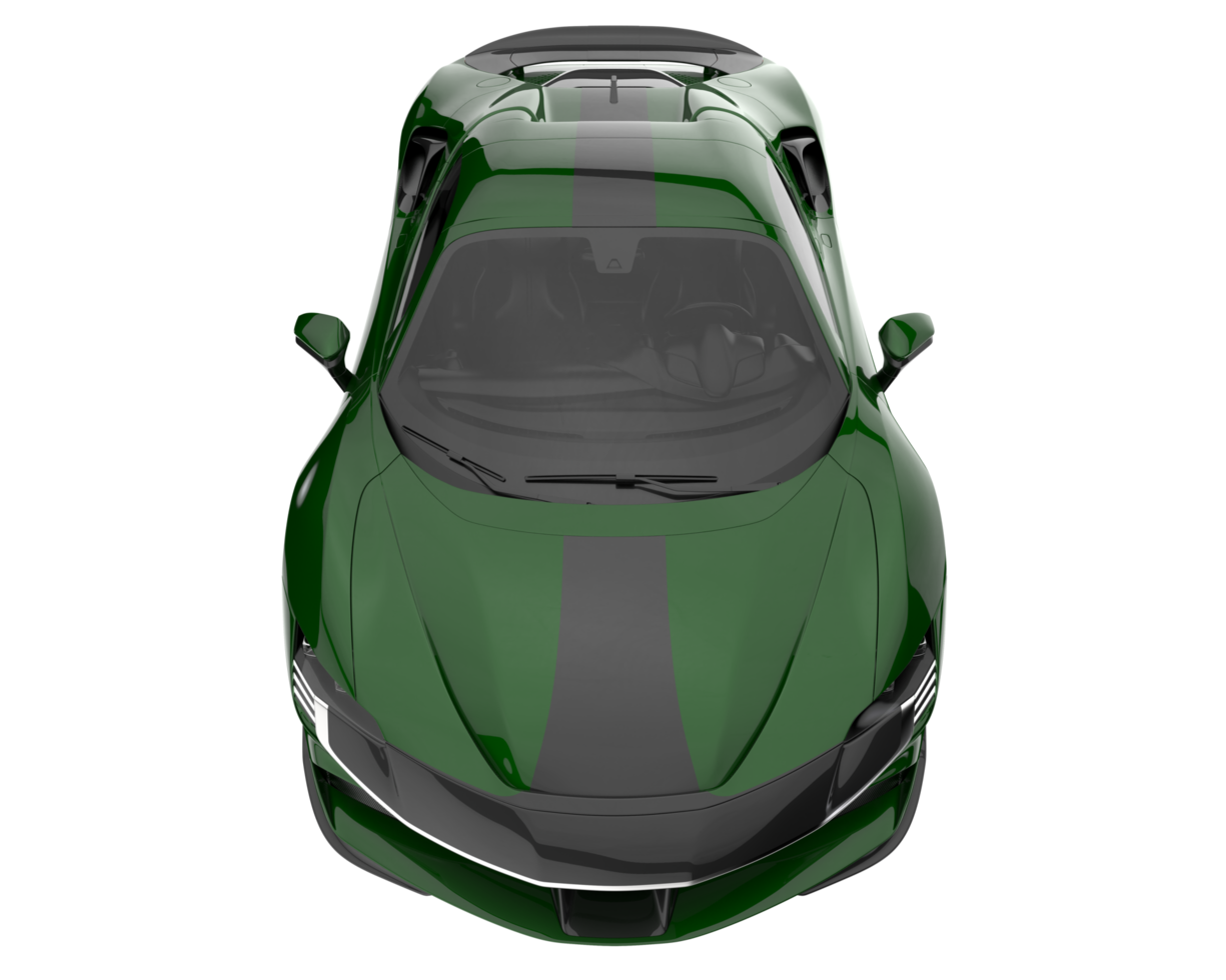 Sport car isolated on transparent background. 3d rendering - illustration png