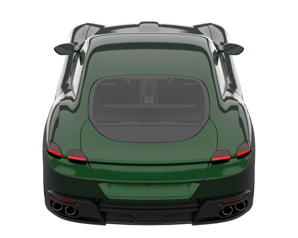 Sport car isolated on transparent background. 3d rendering - illustration png