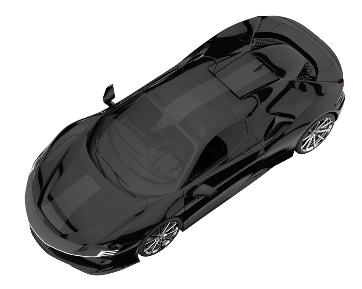 Sport car isolated on transparent background. 3d rendering - illustration png