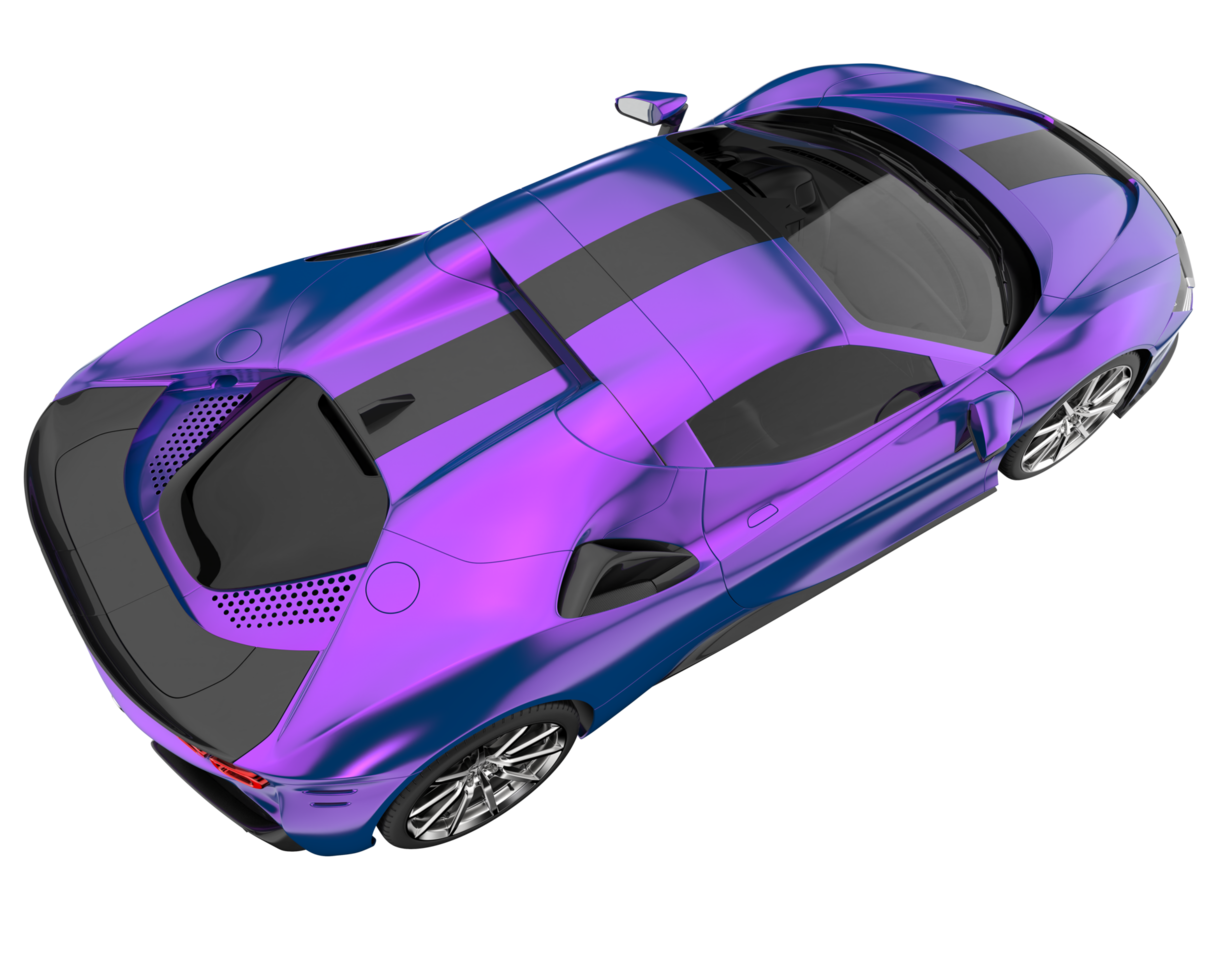 Sport car isolated on transparent background. 3d rendering - illustration png