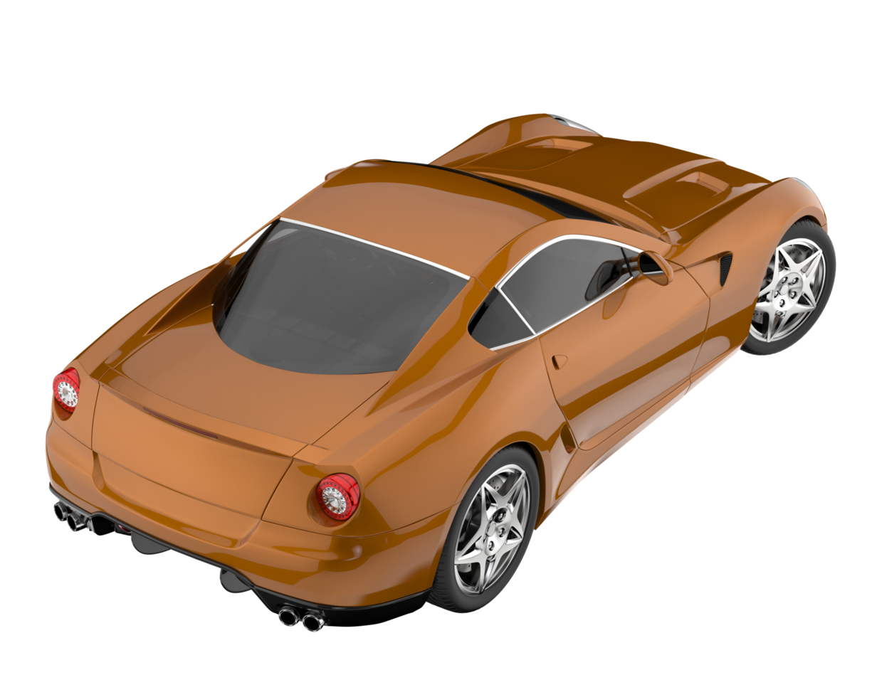 Sport car isolated on transparent background. 3d rendering - illustration png