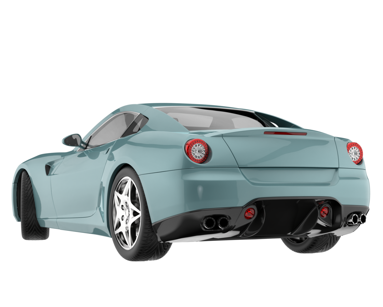 Sport car isolated on transparent background. 3d rendering - illustration png