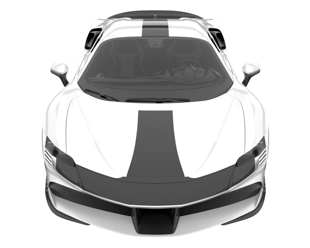 Sport car isolated on transparent background. 3d rendering - illustration png