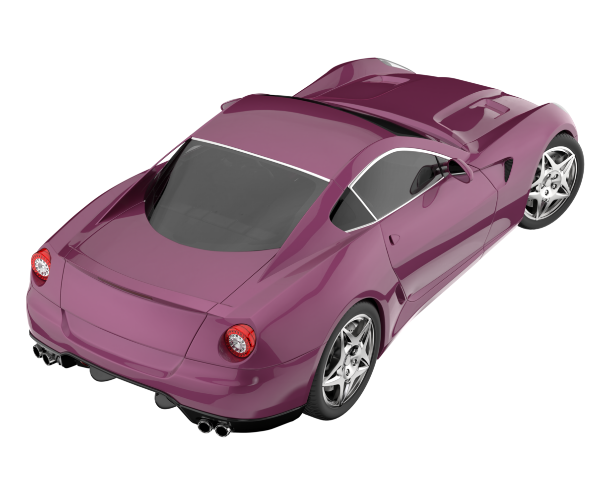 Sport car isolated on transparent background. 3d rendering - illustration png