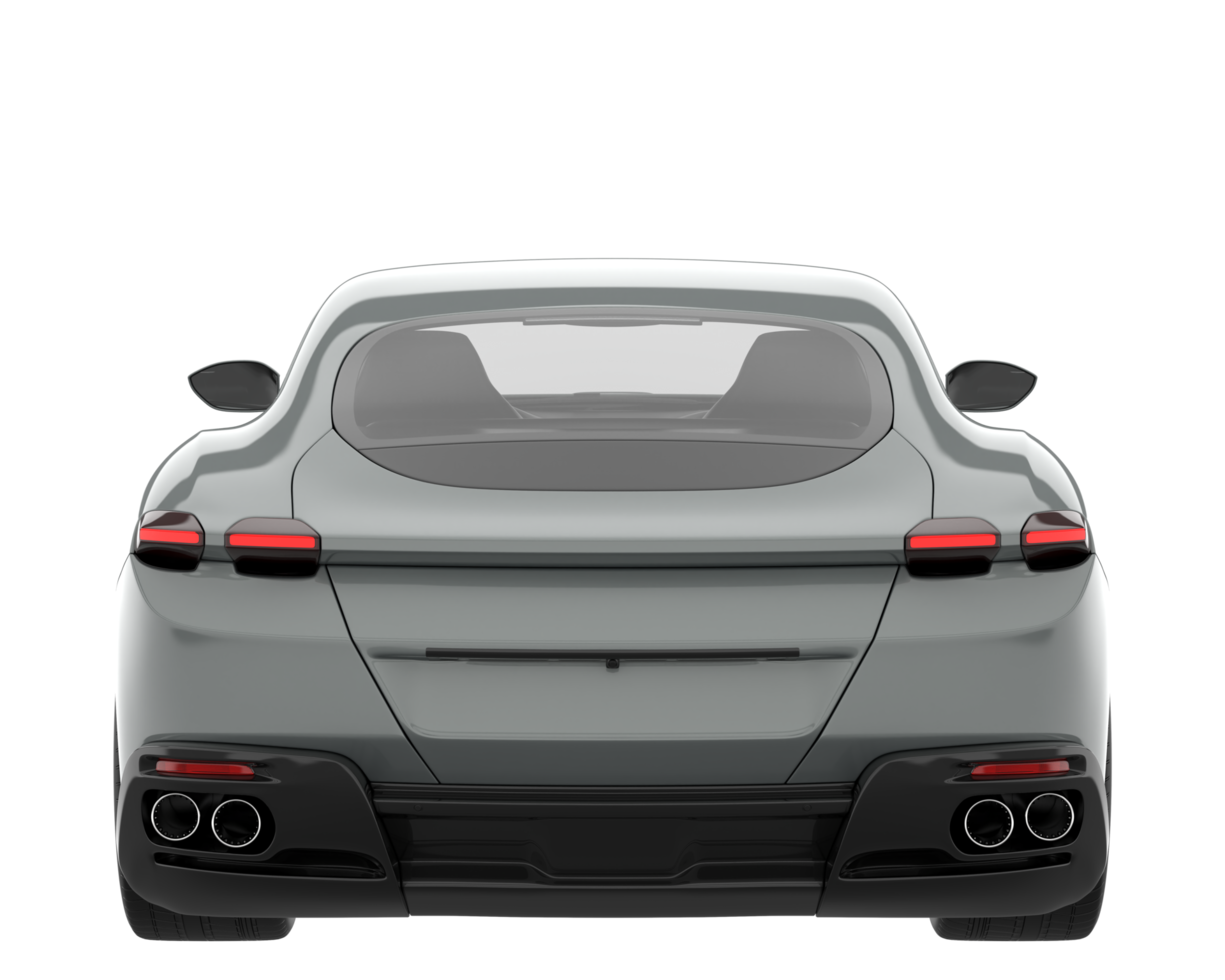 Sport car isolated on transparent background. 3d rendering - illustration png