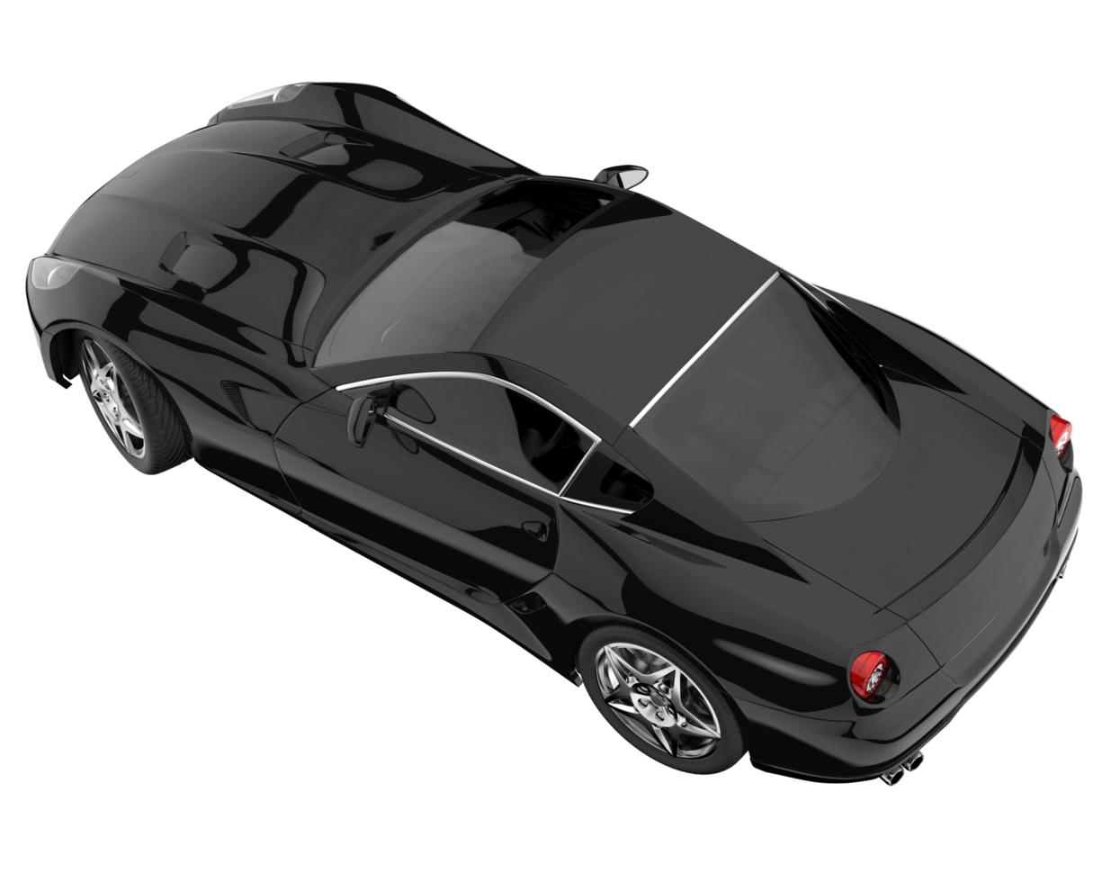 Sport car isolated on transparent background. 3d rendering - illustration png