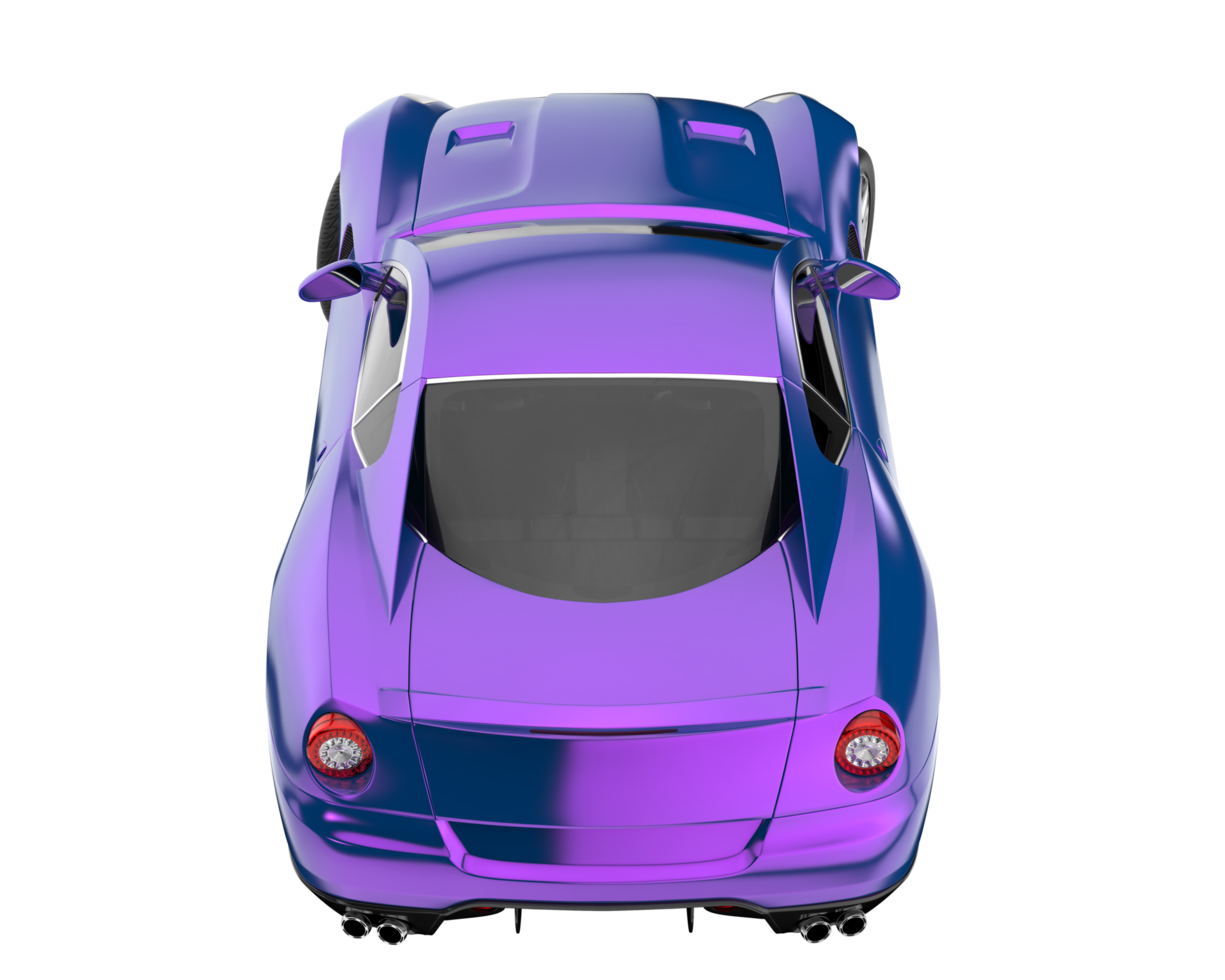 Sport car isolated on transparent background. 3d rendering - illustration png