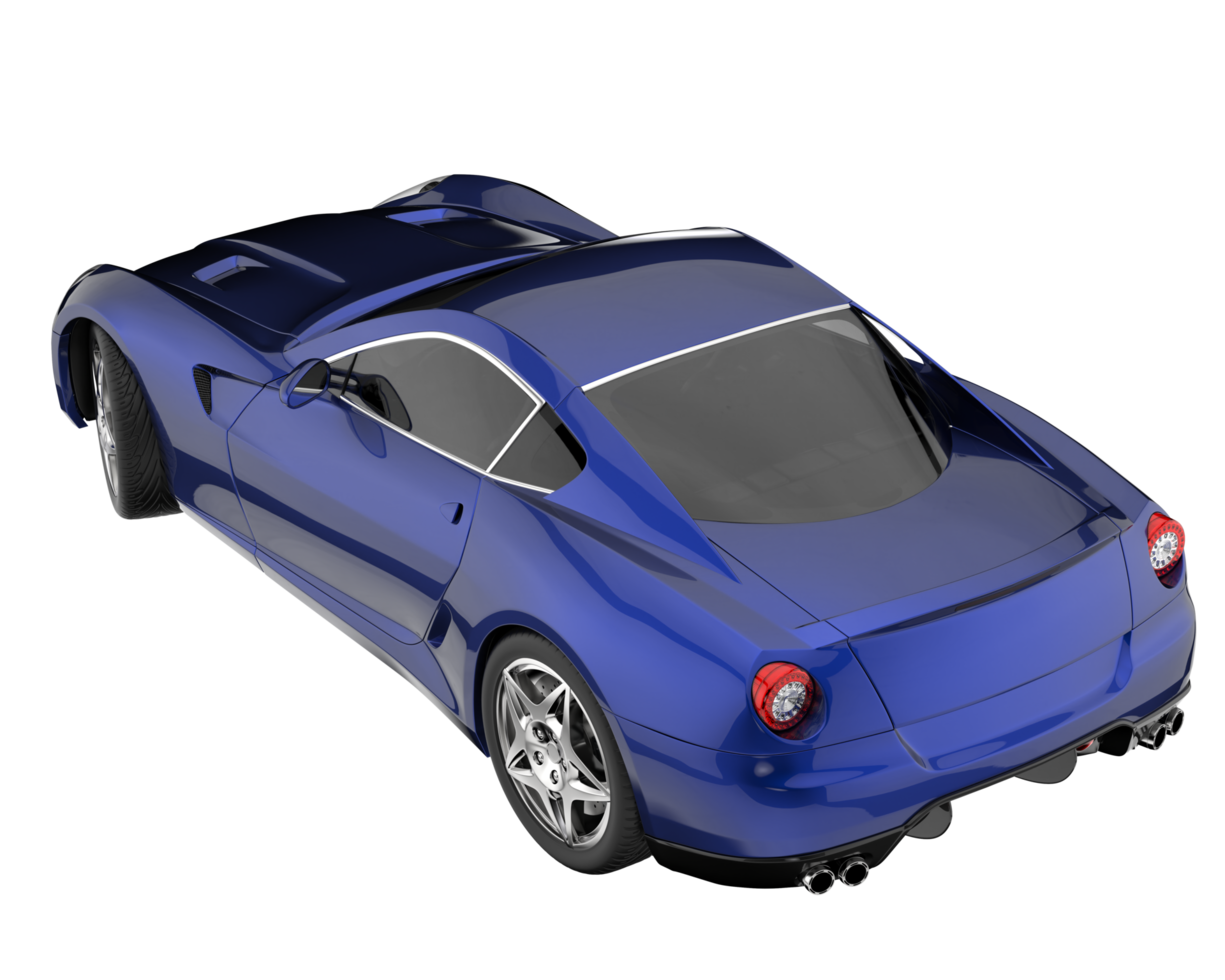 Sport car isolated on transparent background. 3d rendering - illustration png