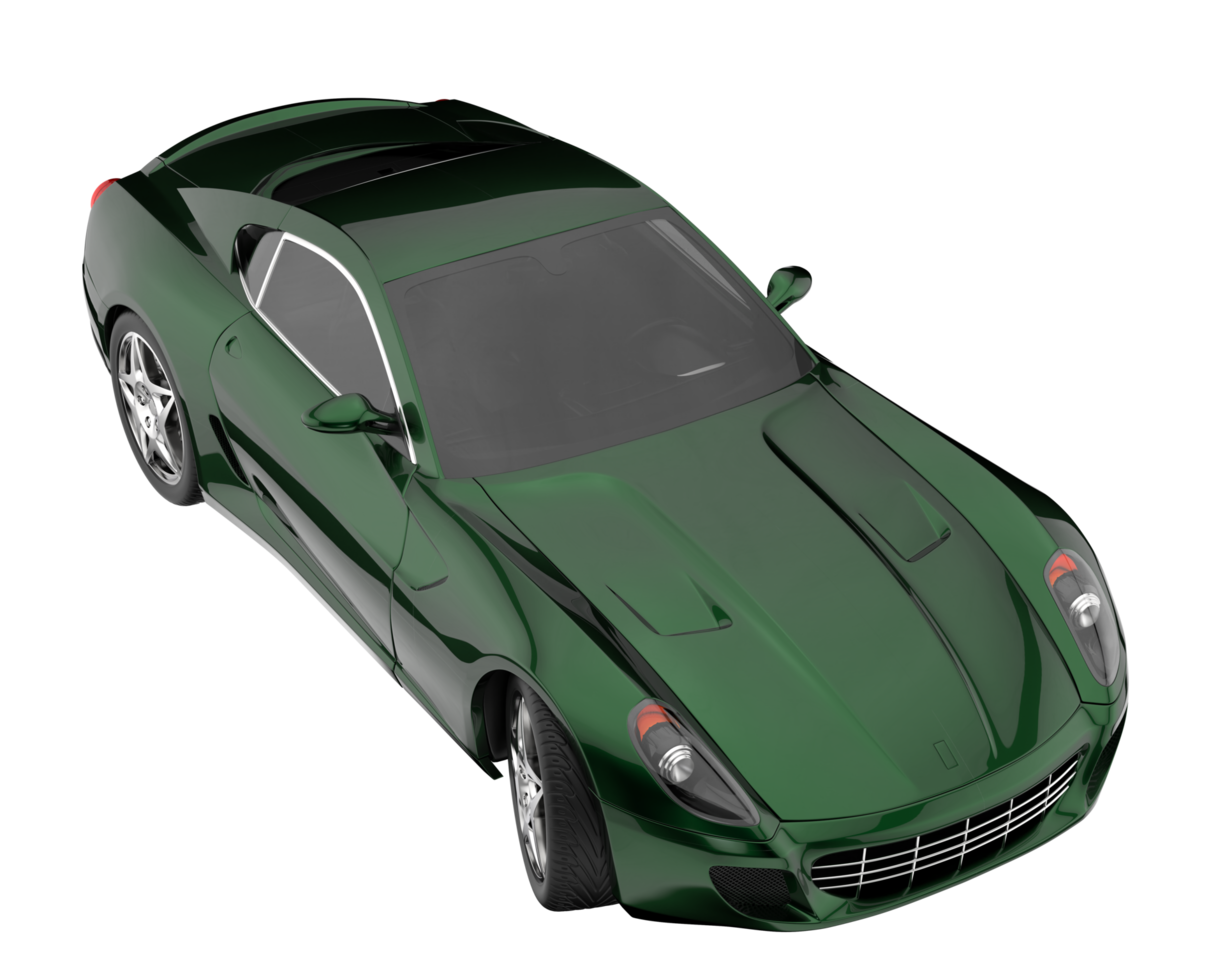 Sport car isolated on transparent background. 3d rendering - illustration png