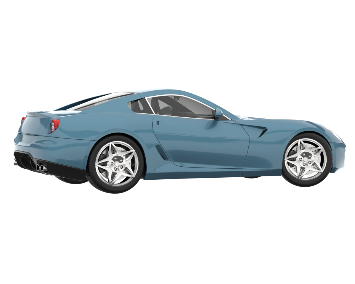 Sport car isolated on transparent background. 3d rendering - illustration png