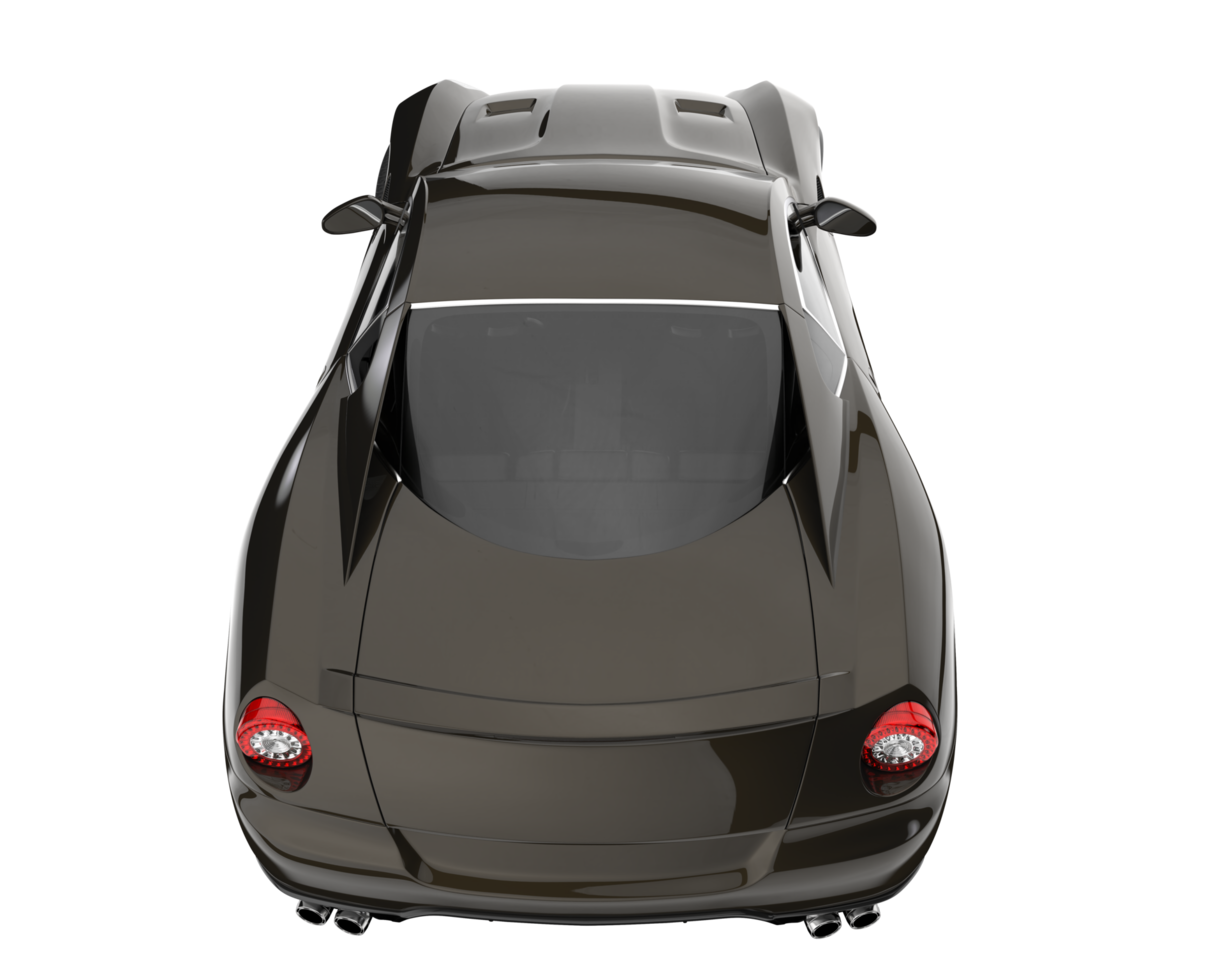 coche deportivo aislado sobre fondo transparente. Representación 3d - ilustración png