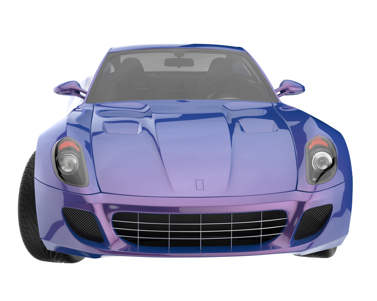Sport car isolated on transparent background. 3d rendering - illustration png