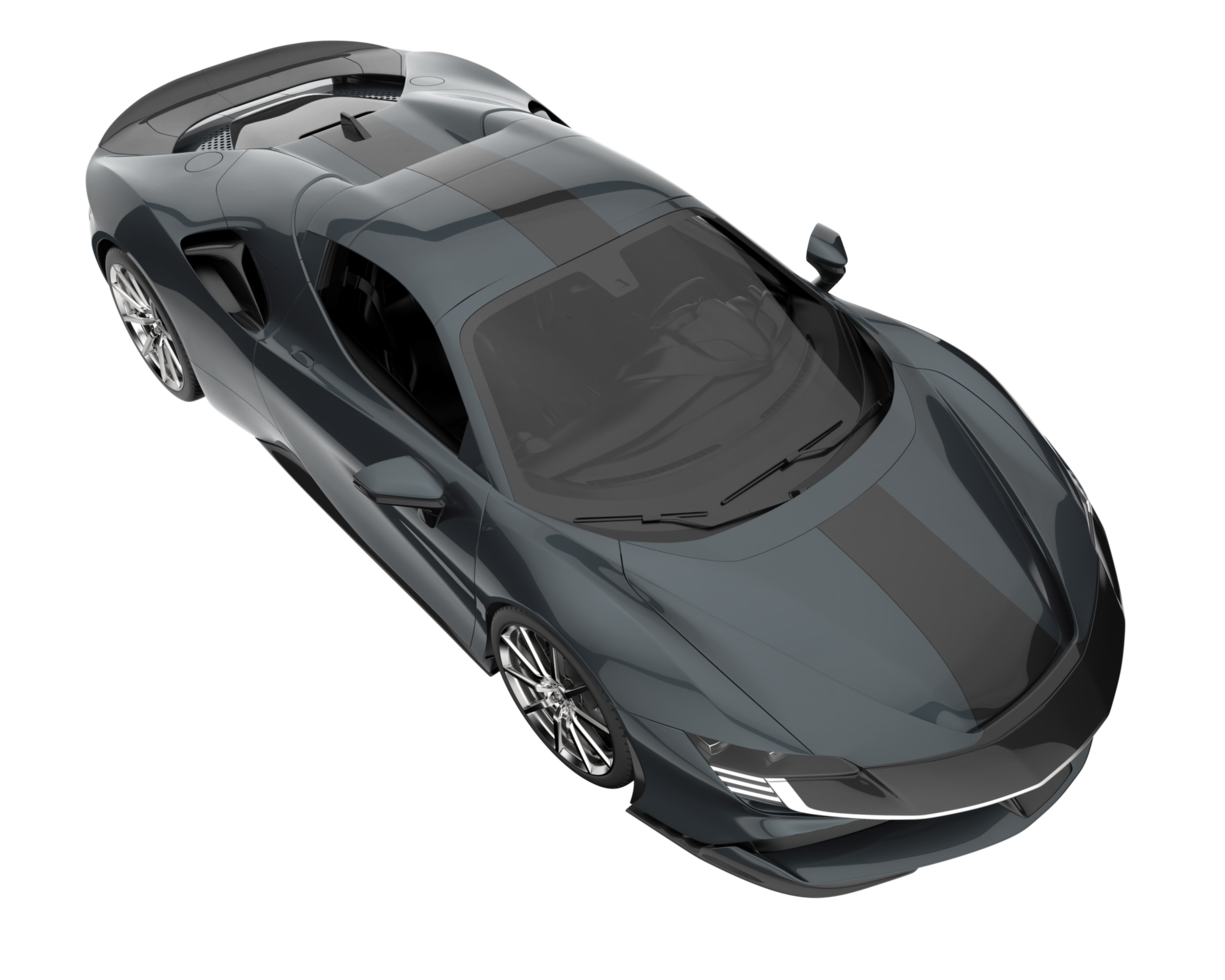 carro esporte isolado em fundo transparente. renderização 3D - ilustração png