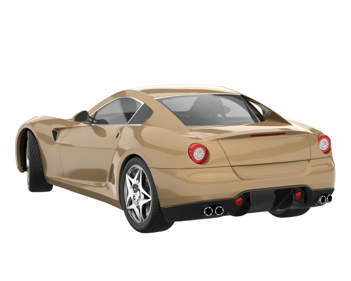 Sport car isolated on transparent background. 3d rendering - illustration png