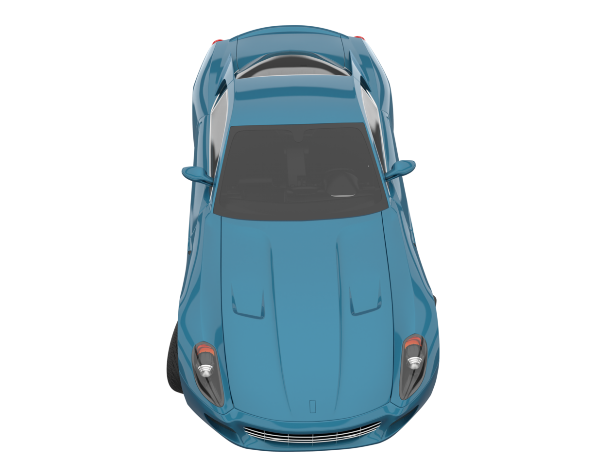 Sport car isolated on transparent background. 3d rendering - illustration png