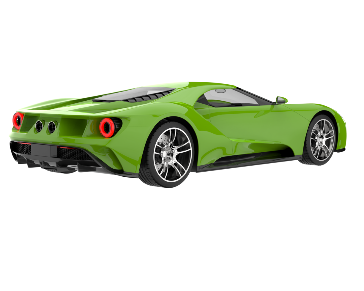 Sport car isolated on transparent background. 3d rendering - illustration png
