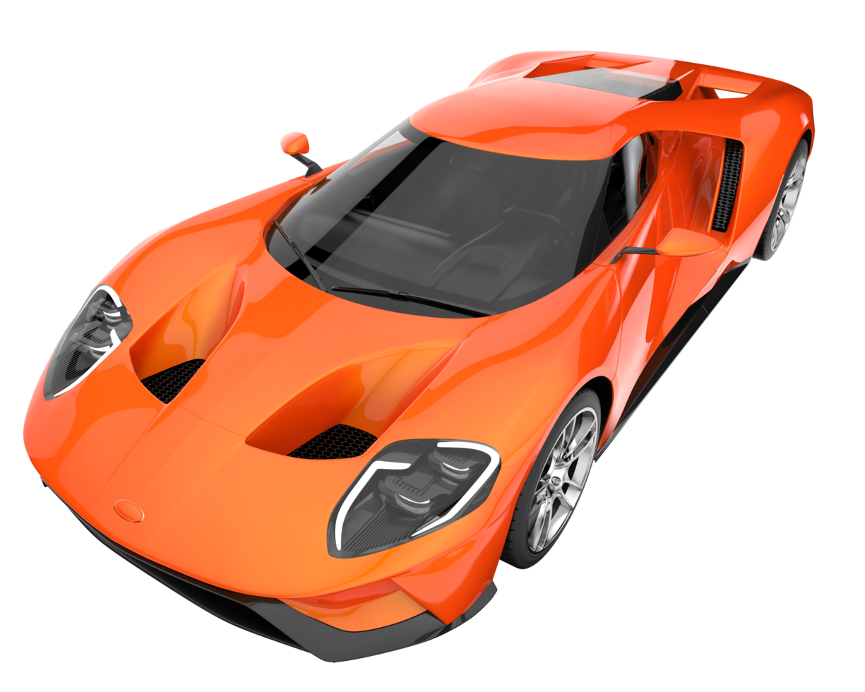 Sport car isolated on transparent background. 3d rendering - illustration png
