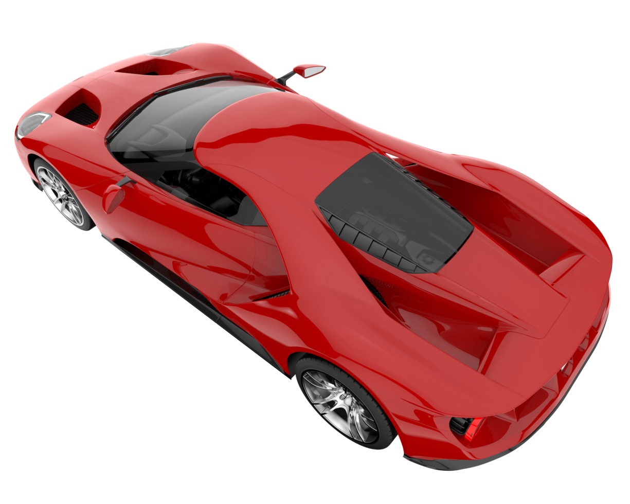 Sport car isolated on transparent background. 3d rendering - illustration png