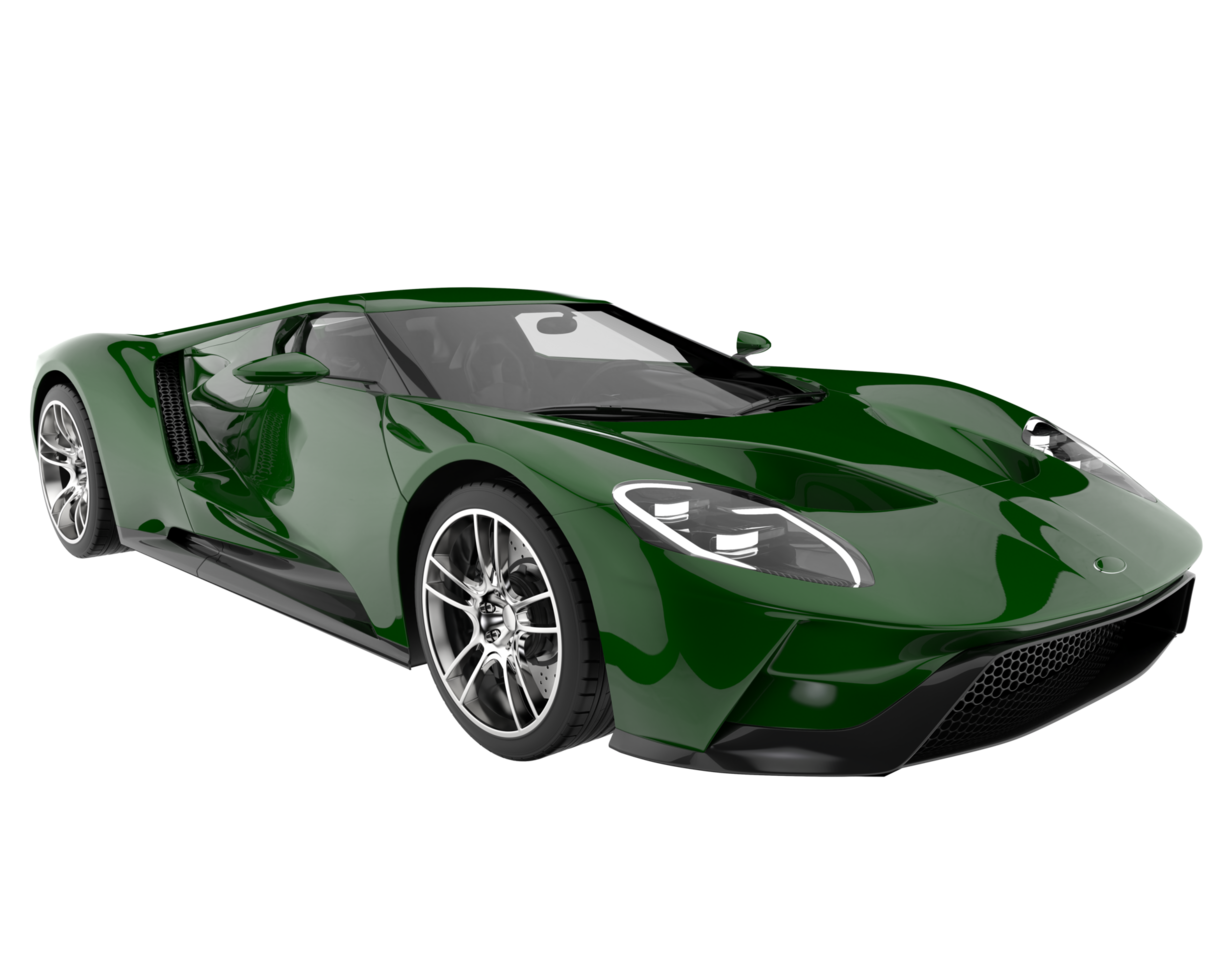 sport auto geïsoleerd Aan transparant achtergrond. 3d renderen - illustratie png