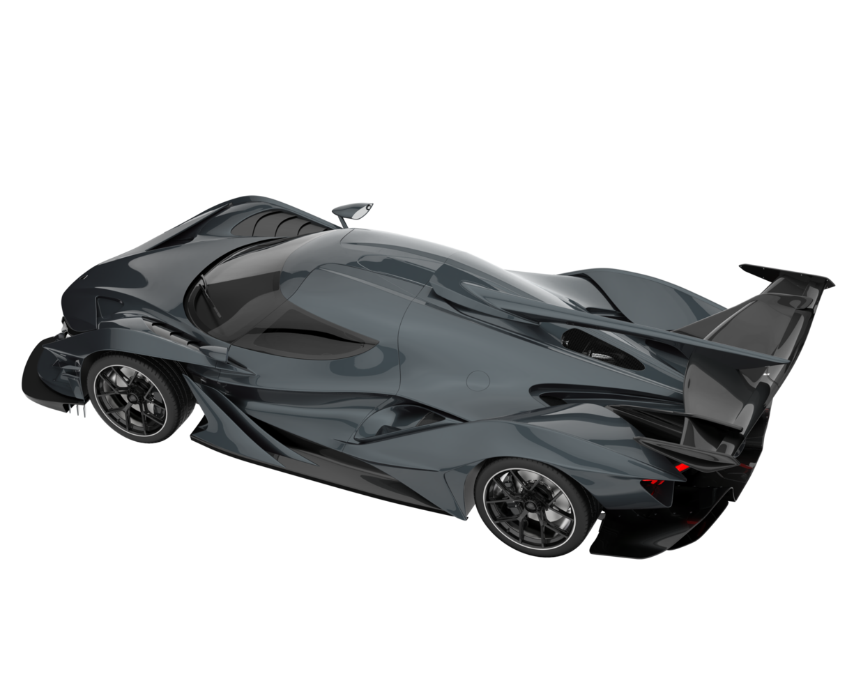 Sport car isolated on transparent background. 3d rendering - illustration png