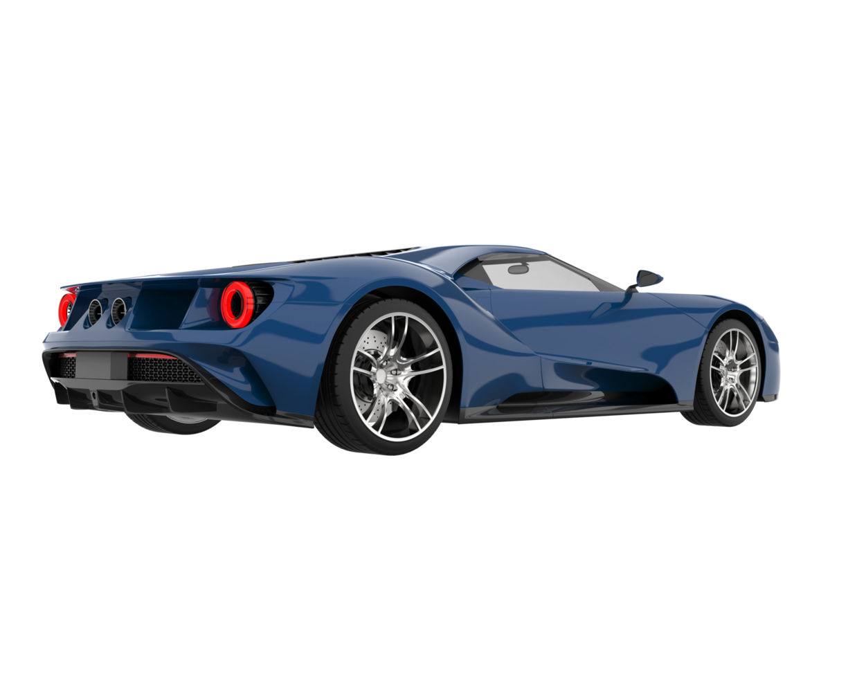 Sport car isolated on transparent background. 3d rendering - illustration png