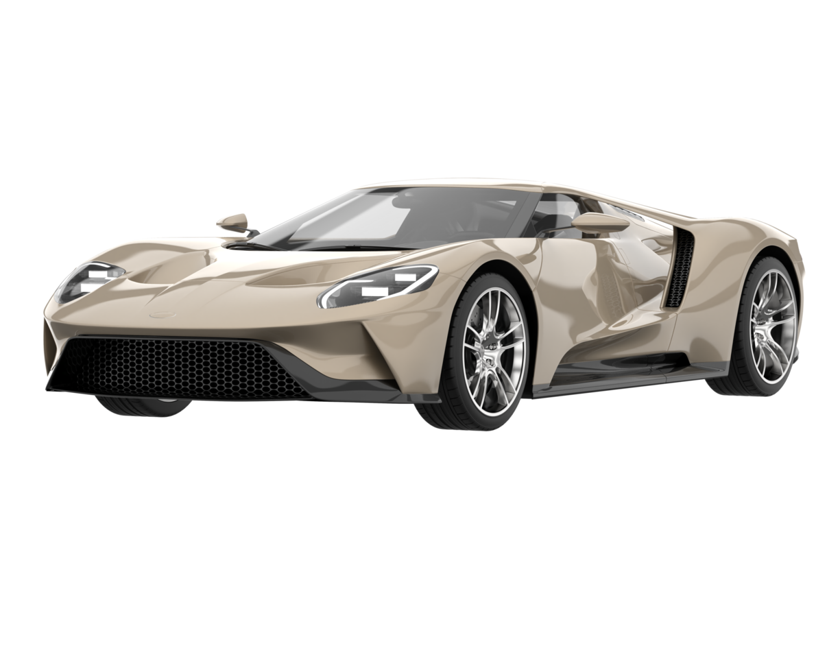Sport car isolated on transparent background. 3d rendering - illustration png