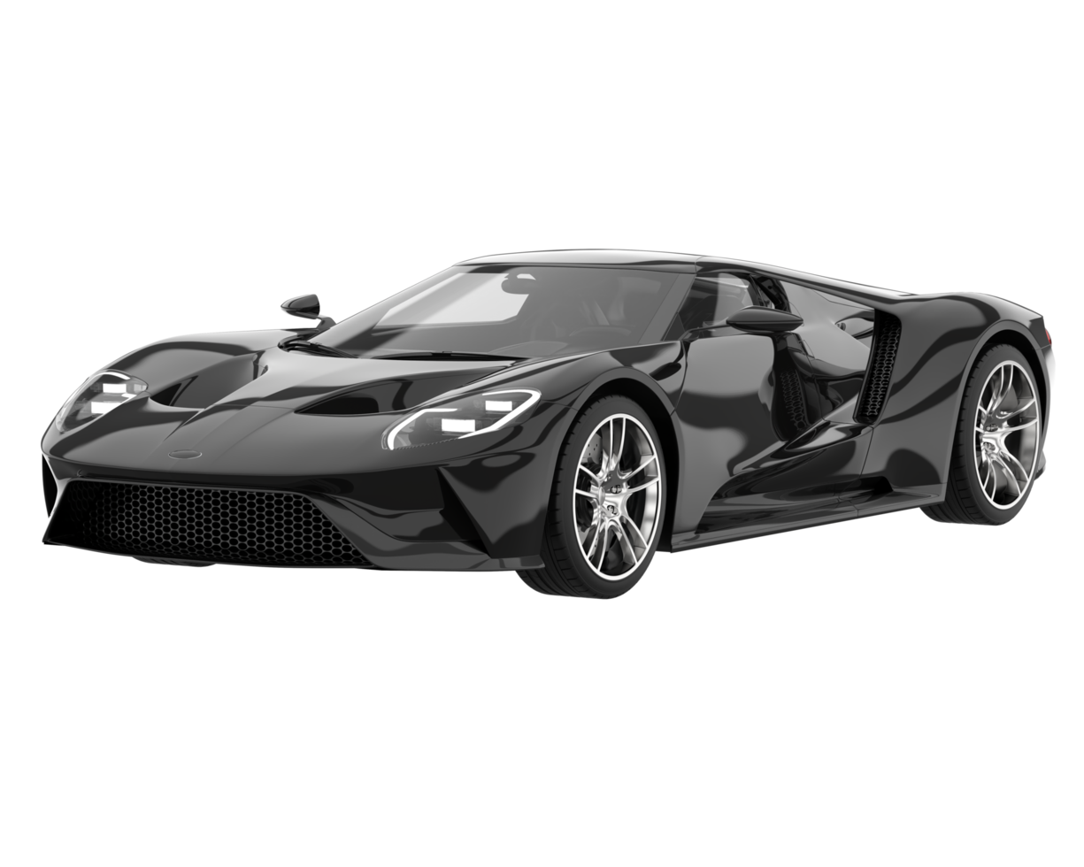 Sport car isolated on transparent background. 3d rendering - illustration png