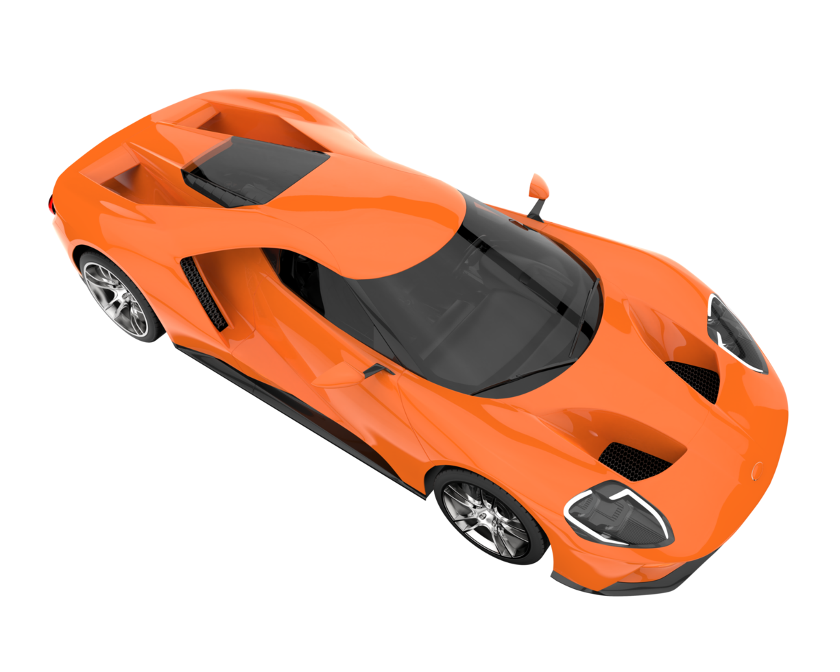 Sport car isolated on transparent background. 3d rendering - illustration png