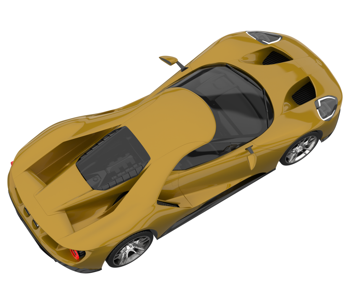 Sport car isolated on transparent background. 3d rendering - illustration png