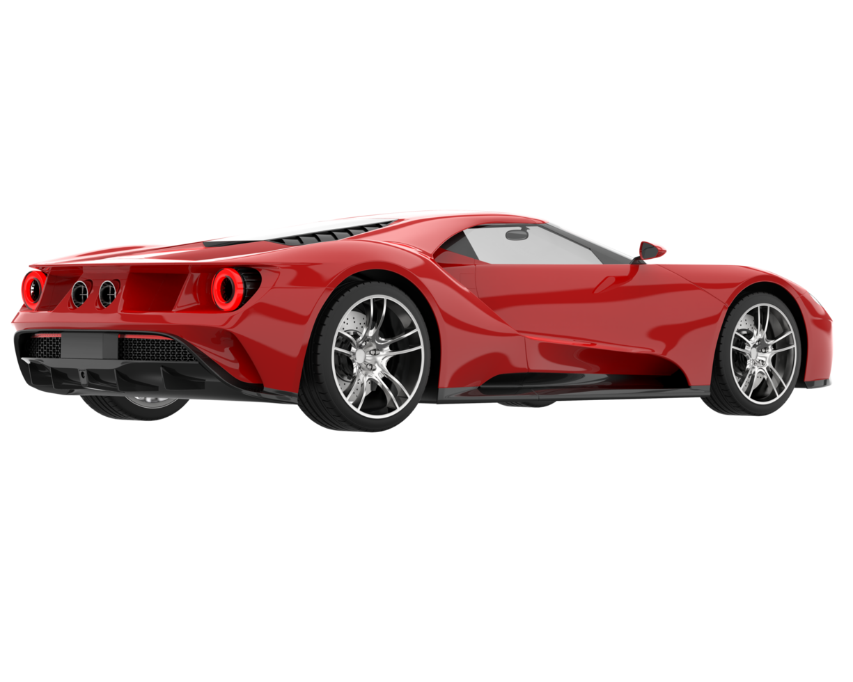 voiture de sport isolée sur fond transparent. rendu 3d - illustration png