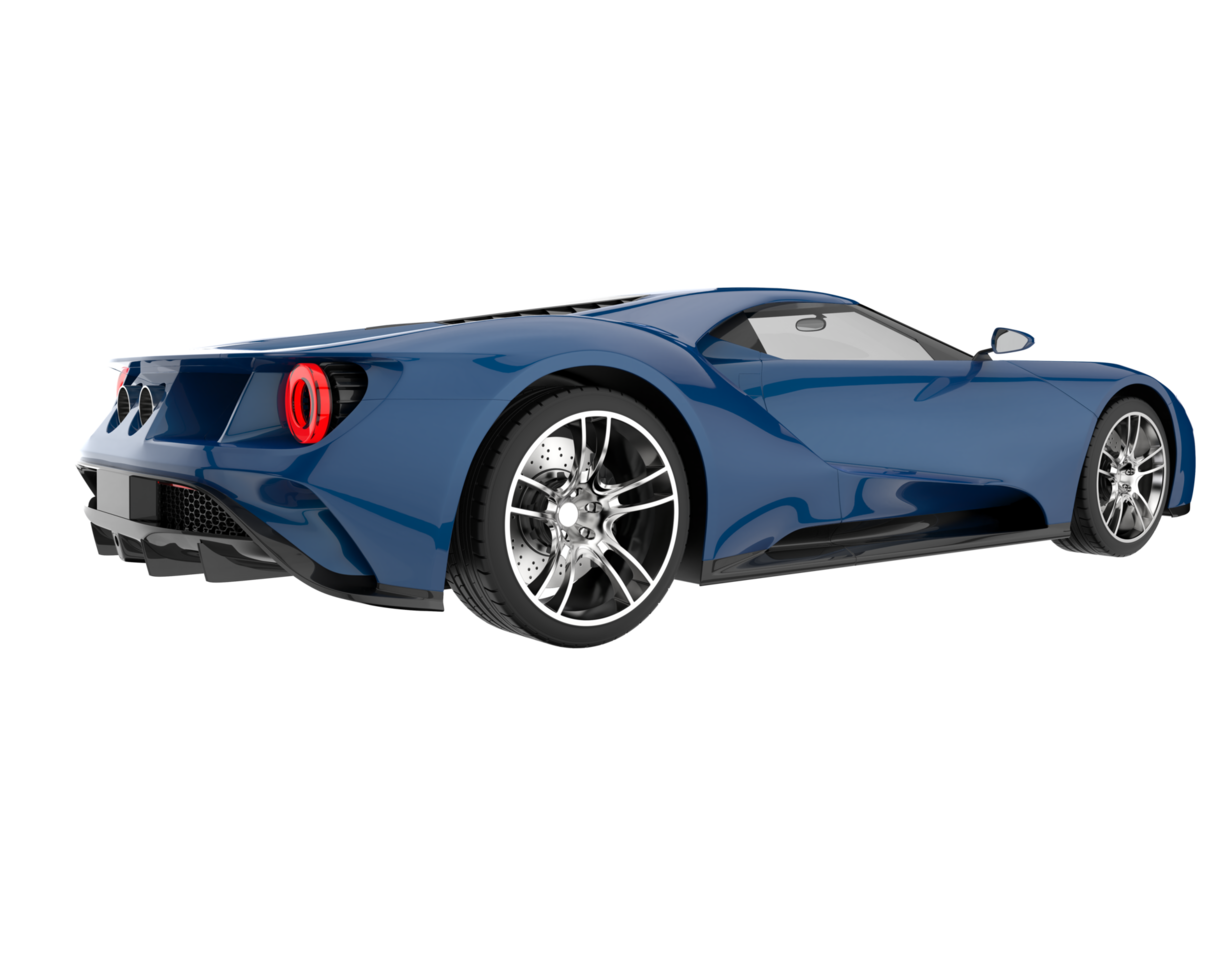 voiture de sport isolée sur fond transparent. rendu 3d - illustration png