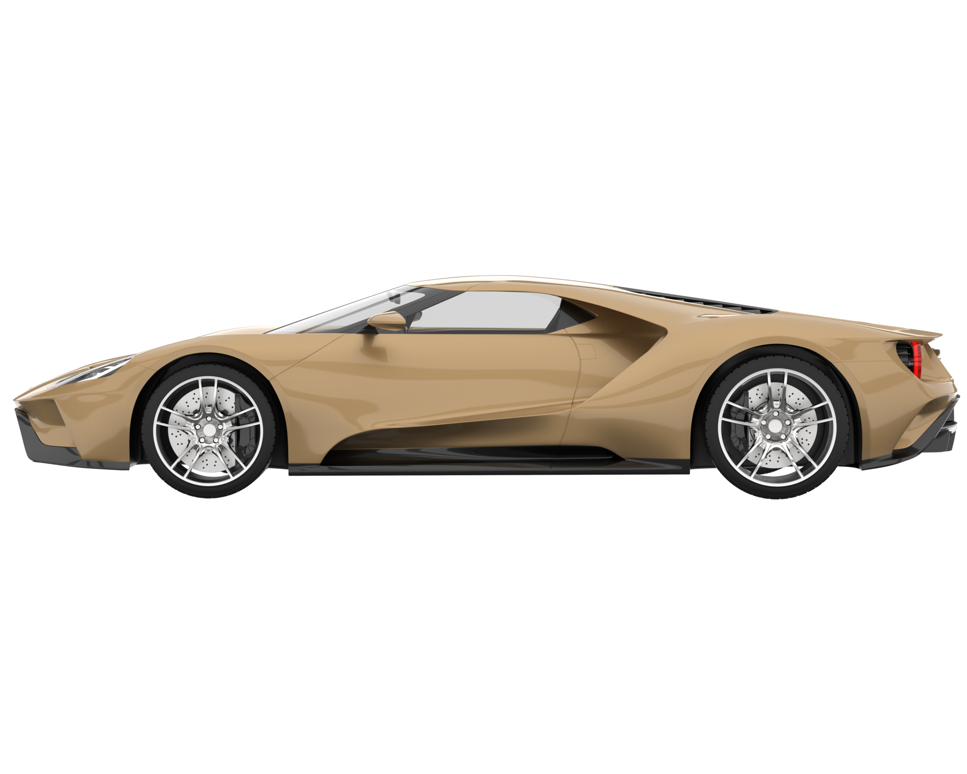 Sport car isolated on transparent background. 3d rendering