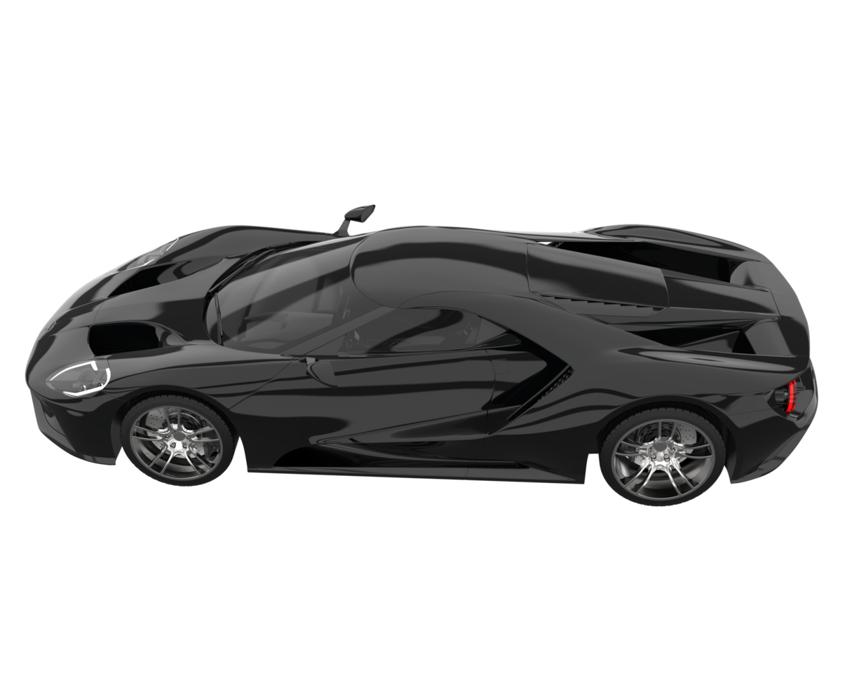 Sport car isolated on transparent background. 3d rendering - illustration png