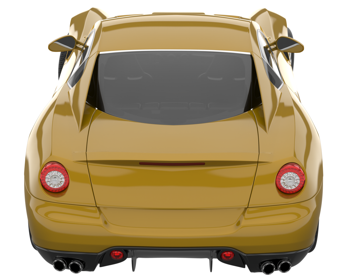 Sport car isolated on transparent background. 3d rendering - illustration png