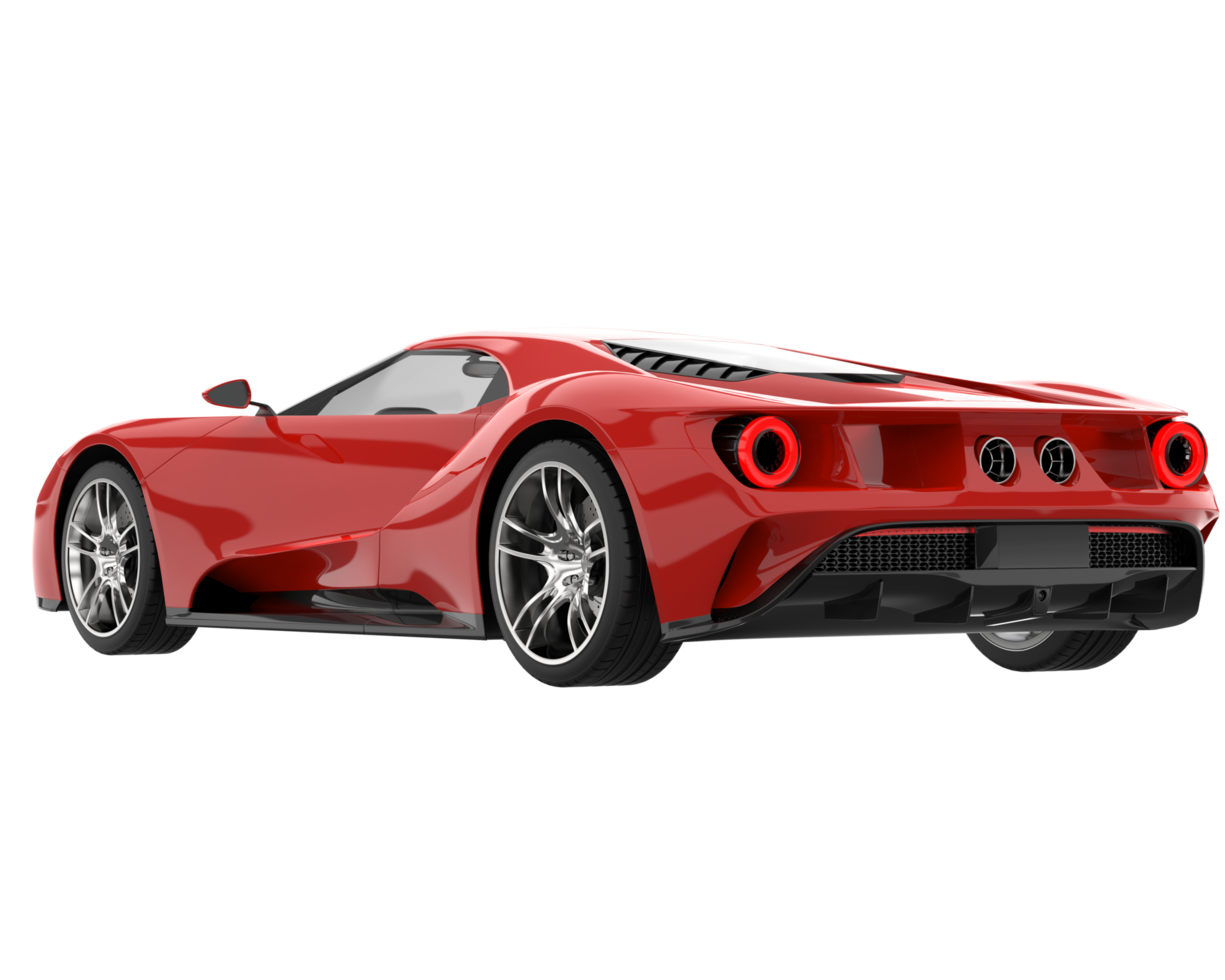 Sport car isolated on transparent background. 3d rendering - illustration png